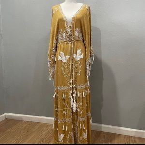 ‼️ISO- Fillyboo mustard maxi dress with tassels. NOTE:don’t buy!‼️